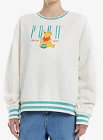 Disney Winnie The Pooh Varsity Girls Oversized Sweatshirt