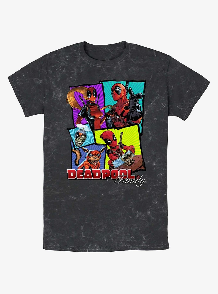 Marvel Deadpool Fam Bam Mineral Wash T-Shirt