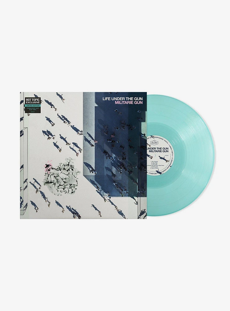 Militarie Gun Life Under The Gun (Translucent Light Blue) Vinyl LP Hot Topic Exclusive