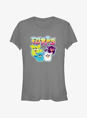 Furby Airbrush Group Shot Girls T-Shirt