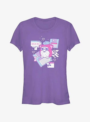 Furby Retro Computer Friend Girls T-Shirt
