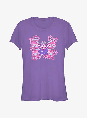 Furby Cute Purple Butterfly Girls T-Shirt