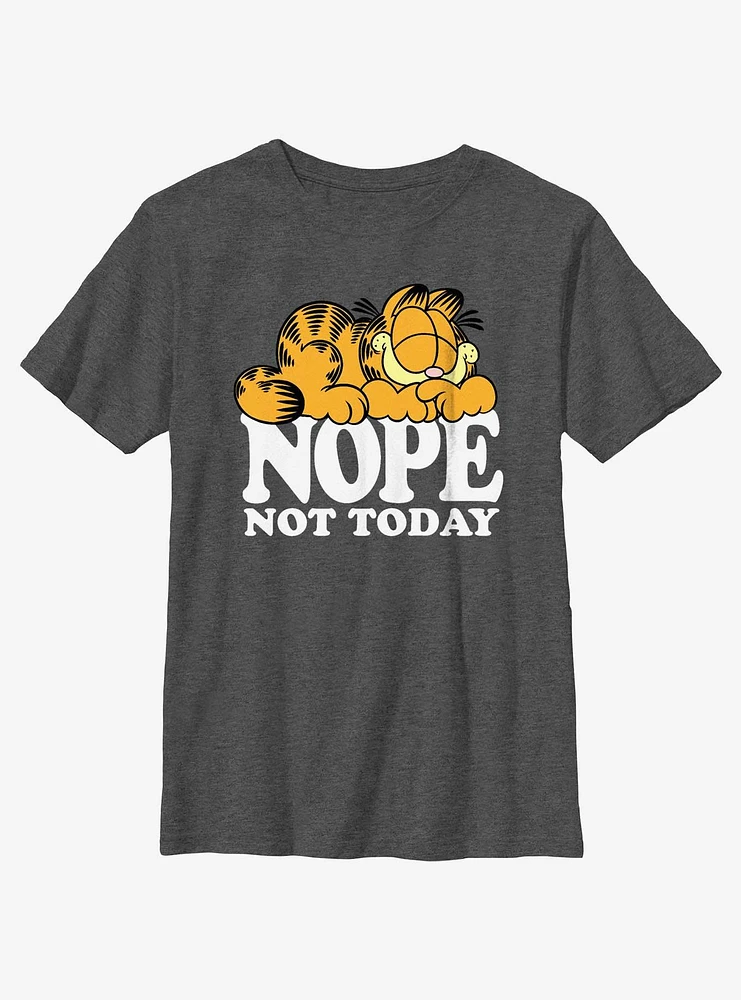 Garfield Nope Not Today Youth T-Shirt