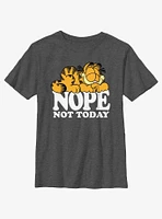 Garfield Nope Not Today Youth T-Shirt