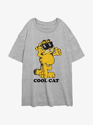 Garfield Cool Cat Womens Oversized T-Shirt