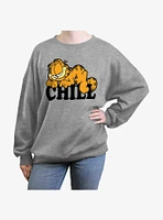 Garfield Chill Cat Womens Oversized Sweatshirt