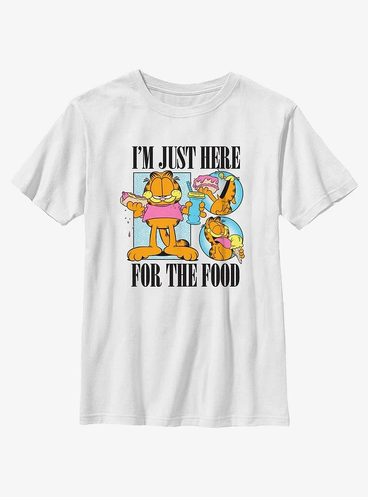 Garfield Here For Food Youth T-Shirt