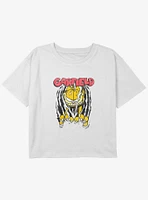 Garfield Claws Rippin' Youth Girls Boxy Crop T-Shirt