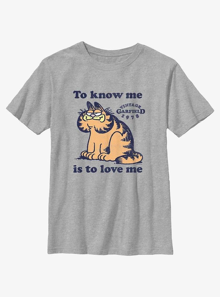 Garfield To Know Me Is Love Youth T-Shirt