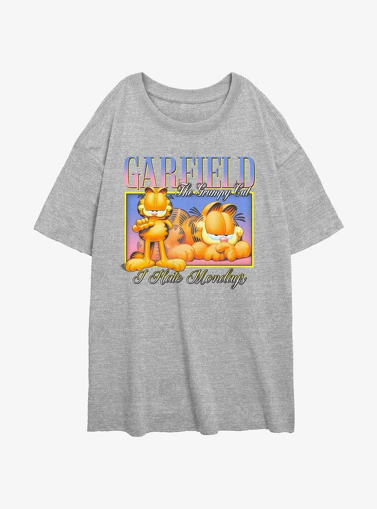 Garfield The Grumpy Cat Vibe Womens Oversized T-Shirt