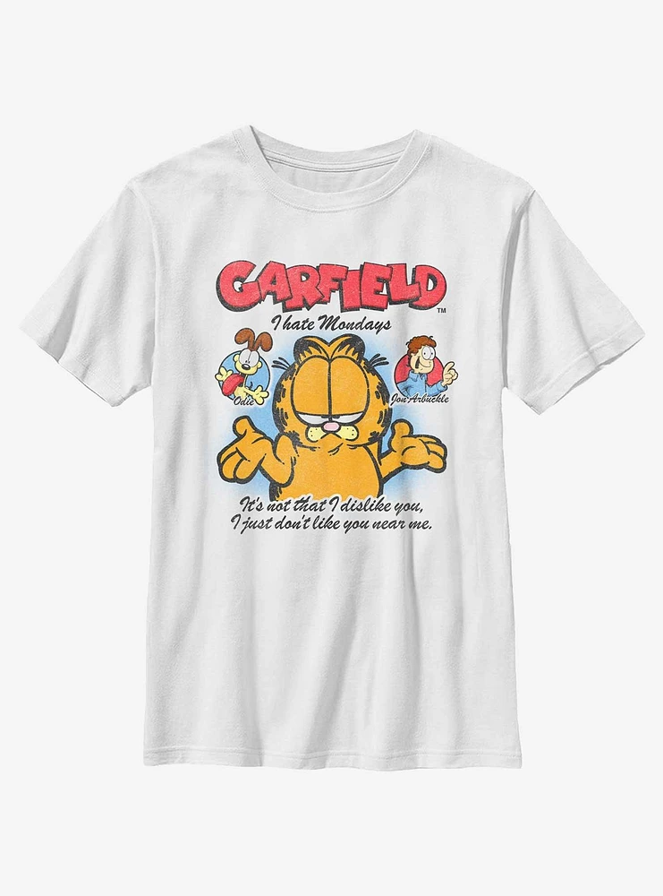 Garfield Don't Like You Near Me Youth T-Shirt