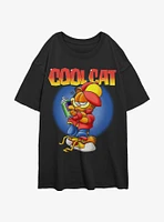 Garfield One Cool Cat Womens Oversized T-Shirt