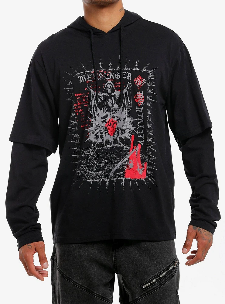 Grim Reaper & Heart Twofer Hoodie