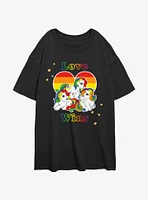 My Little Pony Love Wins Womens Oversized T-Shirt