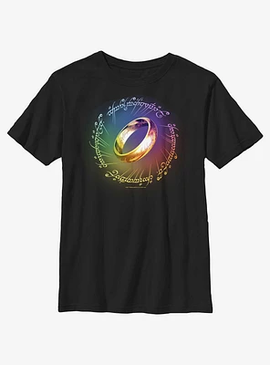 The Lord Of Rings One Ring Rainbow Youth T-Shirt