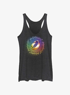 The Lord Of Rings One Ring Rainbow Womens Tank Top