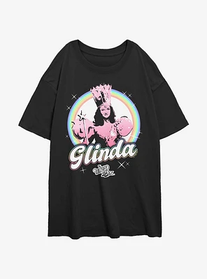 Wizard Of Oz  Rainbow Glinda Womens Oversized T-Shirt