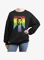 Wizard Of Oz Dorothy Rainbow Womens Oversized Sweatshirt