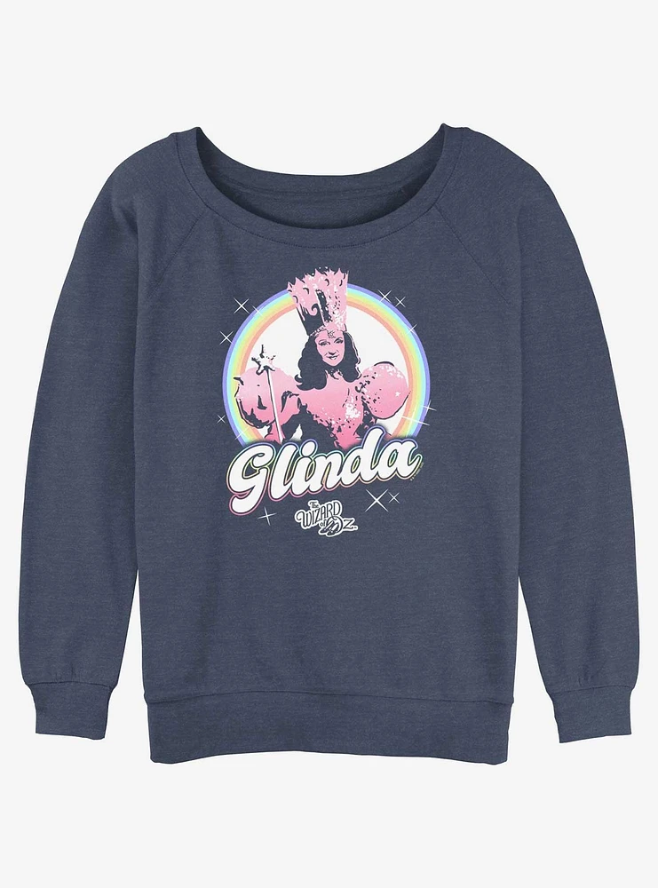 Wizard Of Oz  Rainbow Glinda Womens Slouchy Sweatshirt