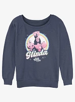 Wizard Of Oz  Rainbow Glinda Womens Slouchy Sweatshirt