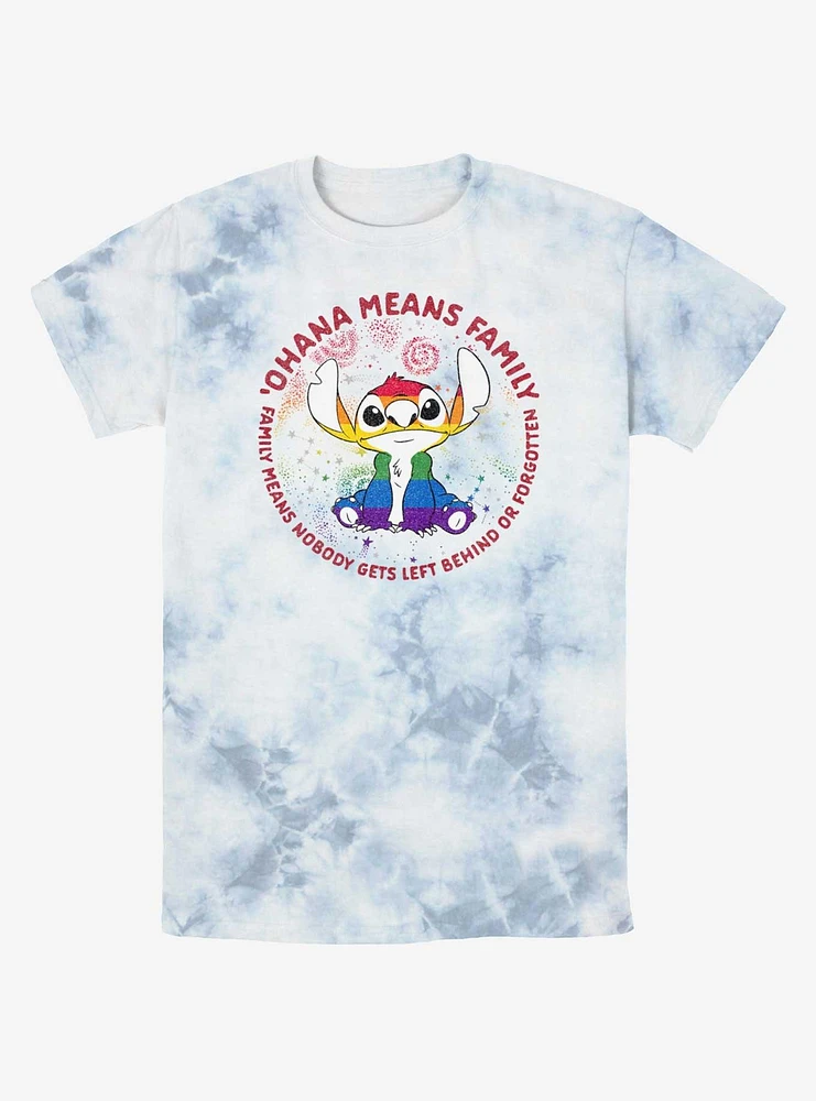 Disney Lilo & Stitch Ohana Means Family Pride Tie-Dye T-Shirt