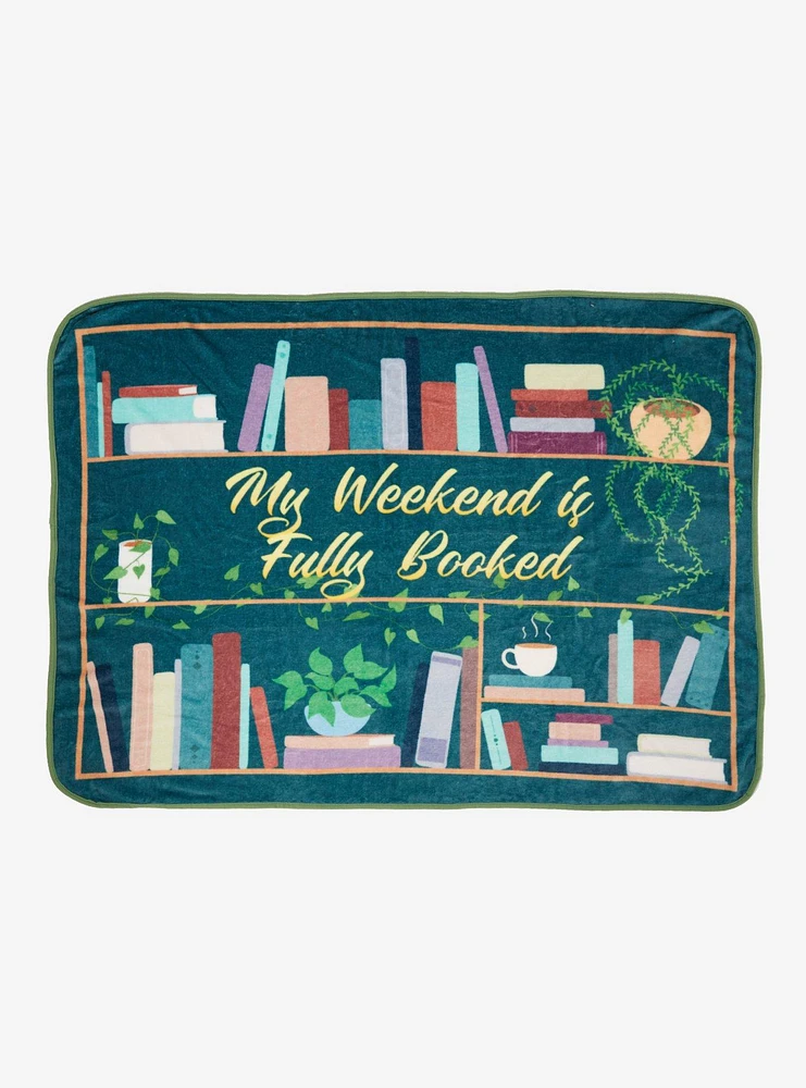 My Weekend Is Fully Booked Fleece Throw — BoxLunch Exclusive