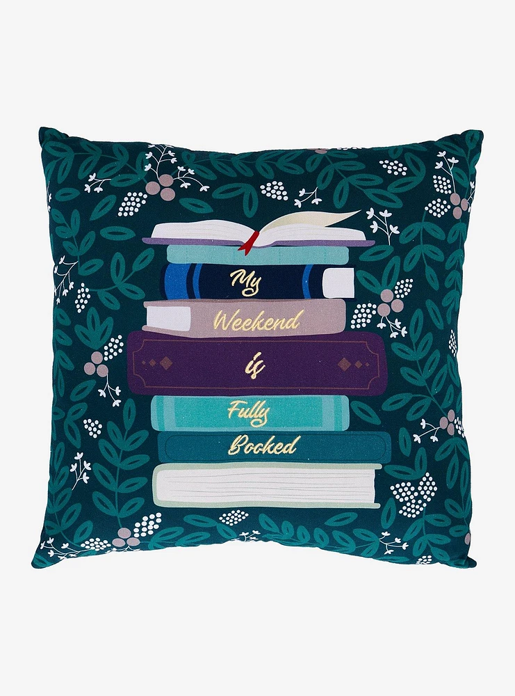 My Weekend Is Fully Booked Square Pillow — BoxLunch Exclusive