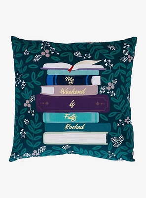 My Weekend Is Fully Booked Square Pillow — BoxLunch Exclusive