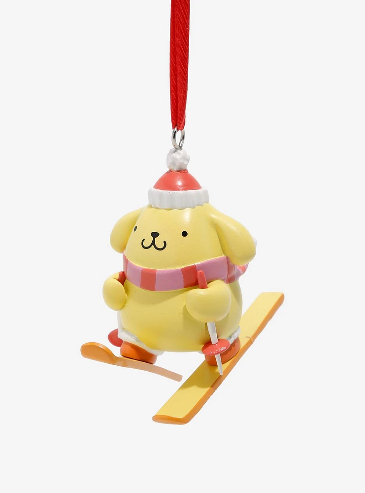 Sanrio Pompompurin Skiing Holiday Ornament