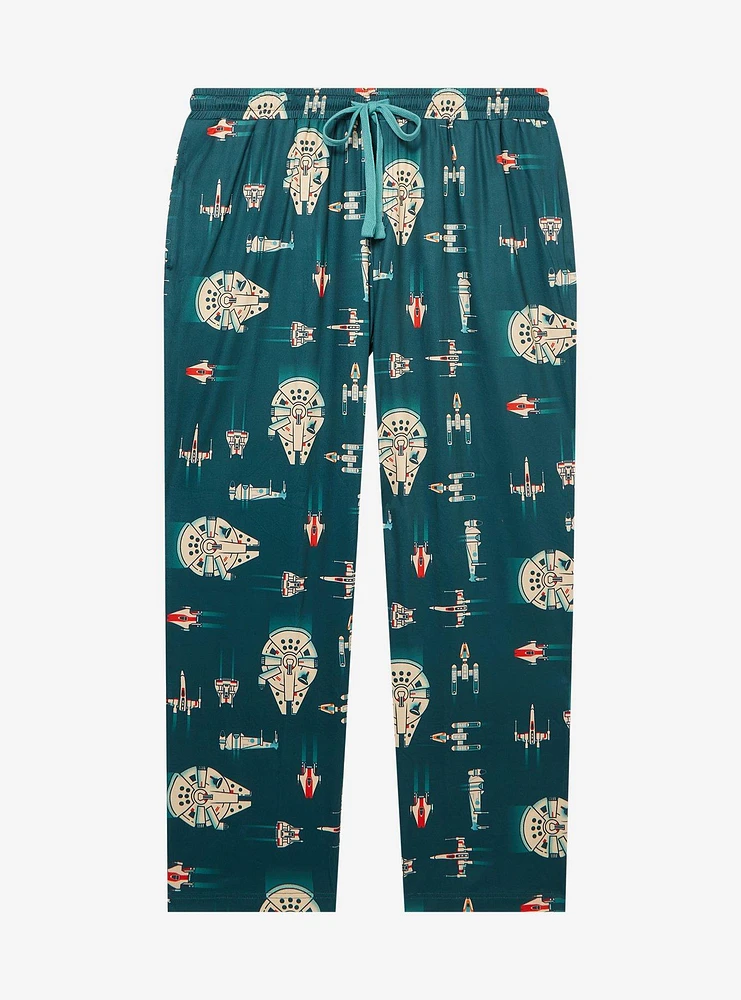 Star Wars Rebel Ships Allover Print Plus Sleep Pants - BoxLunch Exclusive