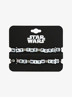 Star Wars May The Force Be With You Bracelet Set