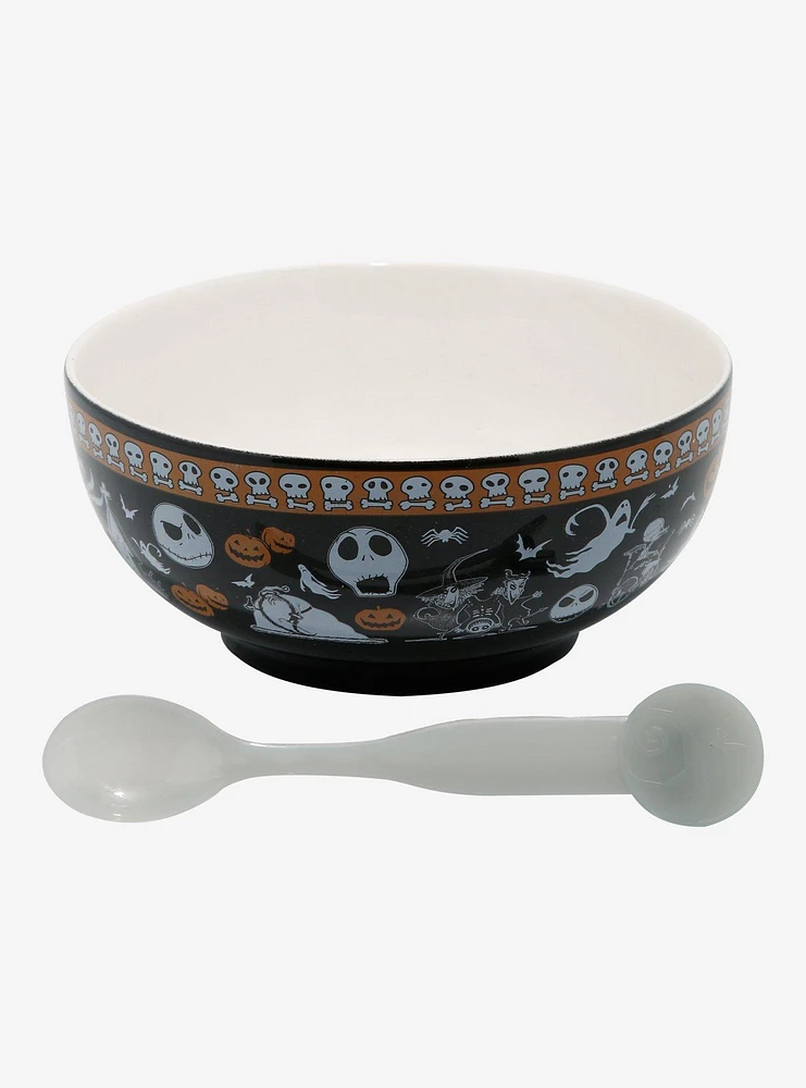 Disney The Nightmare Before Christmas Cereal Bowl and Color Changing Spoon