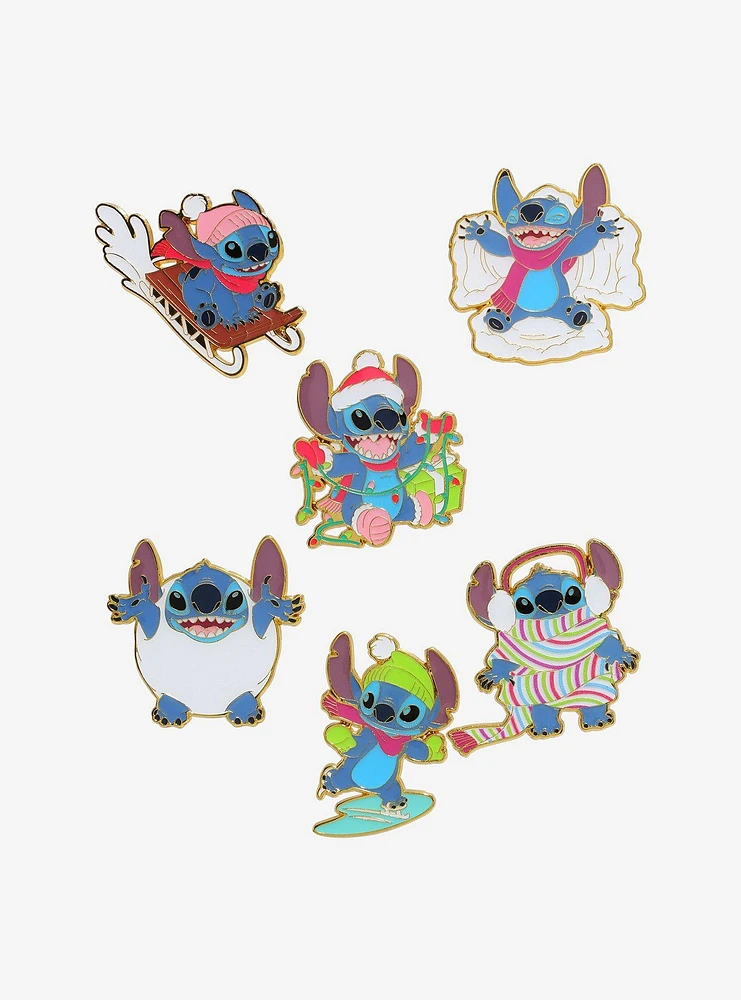 Loungefly Disney Lilo & Stich Character Holiday Blind Box Enamel Pin