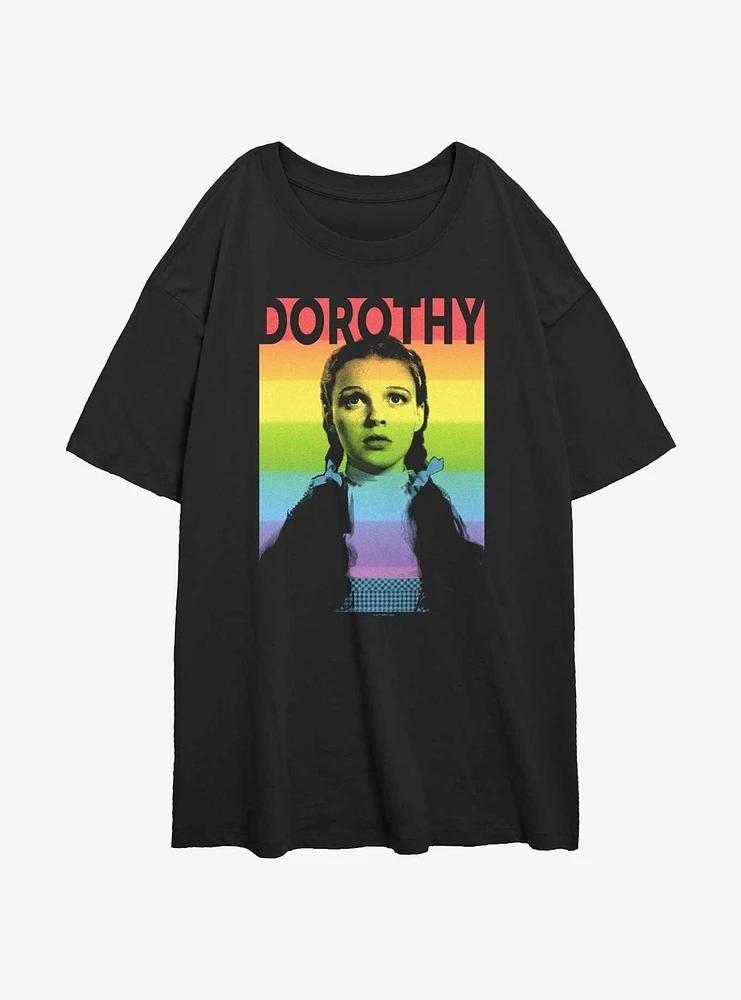 The Wizard Of Oz WB Dorothy Rainbow Girls Oversized T-Shirt