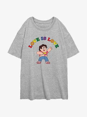 Steven Universe Love Is Girls Oversized T-Shirt