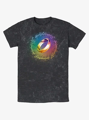 the Lord of Rings Rainbow Ring Mineral Wash T-Shirt