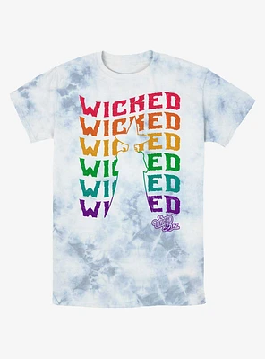 The Wizard Of Oz WB Wavy Wicked Silhouette Tie-Dye T-Shirt
