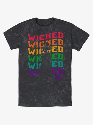 The Wizard Of Oz WB Wavy Wicked Silhouette Mineral Wash T-Shirt