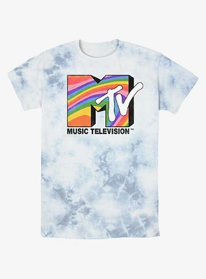 MTV Groovy Rainbow Tie-Dye T-Shirt