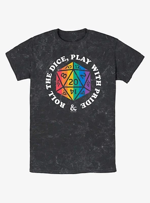 Dungeons & Dragons Roll For Pride Mineral Wash T-Shirt