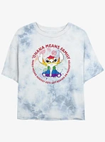 Disney Lilo & Stitch Ohana Pride Girls Tie-Dye Crop T-Shirt
