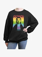 The Wizard Of Oz WB Dorothy Rainbow Girls Oversized Sweatshirt