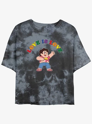 Steven Universe Love Is Girls Tie-Dye Crop T-Shirt