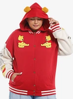 Disney Winnie The Pooh Girls Varsity Jacket Plus