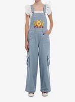 Disney Winnie The Pooh Embroidered Cargo Girls Overalls