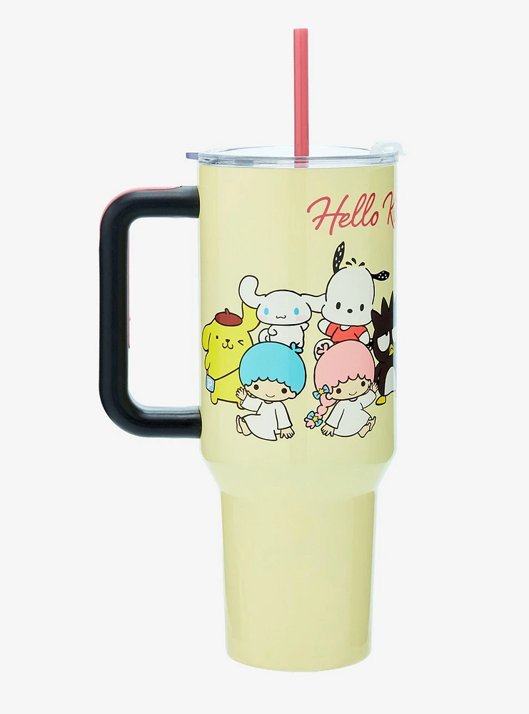 Sanrio Hello Kitty and Friends Group Portrait Straw Tumbler with Handle — BoxLunch Exclusive