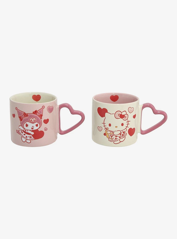 Sanrio Hello Kitty & Kuromi Valentine's Day Hearts Mug Set