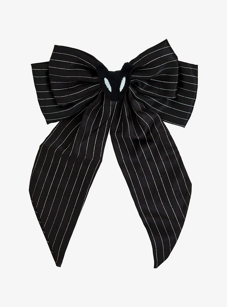 The Nightmare Before Christmas Jack Pinstripe Hair Bow