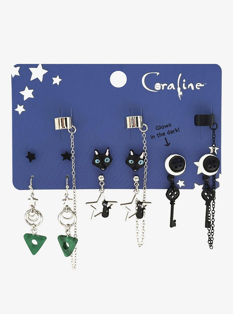 Coraline Icons Stud & Cuff Earring Set