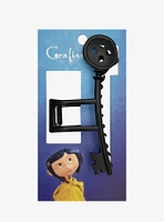 Coraline Button Key Claw Hair Clip